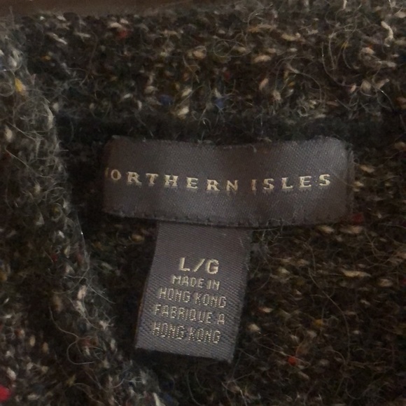 VINTAGE Northern Isles Santa Christmas Sweater  Size L - Picture 6 of 8